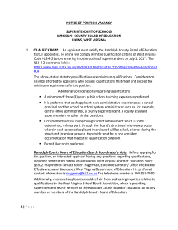 notice of position vacancy superintendent of schools randolph