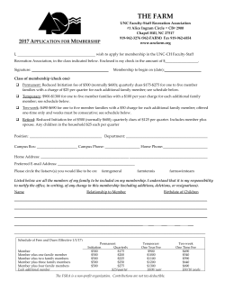 the membership form - UNC Faculty