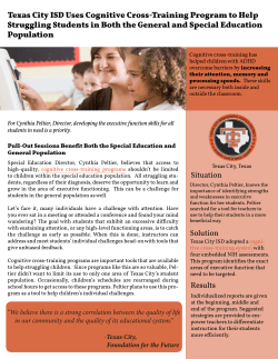 Texas City ISD Uses Cognitive Cross-Training