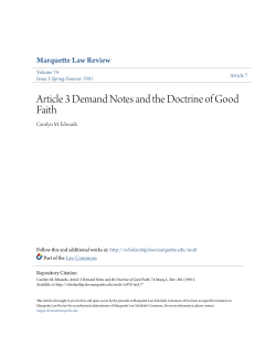 Article 3 Demand Notes and the Doctrine of Good Faith