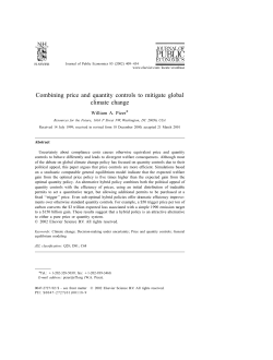 Combining price and quantity controls to mitigate