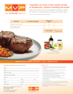 Capitalize on some of the hottest trends in foodservice, without