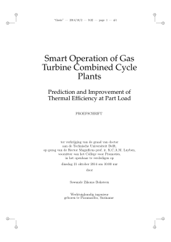 Smart Operation of Gas Turbine Combined Cycle Plants