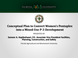 Conceptual Plan to Convert Women`s Pentaplex into a