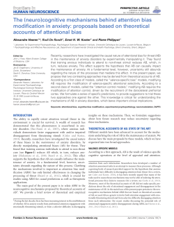 cognitive mechanisms behind attention bias modification in