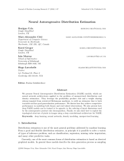 Neural Autoregressive Distribution Estimation