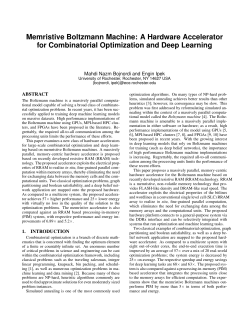 Memristive Boltzmann Machine: A Hardware