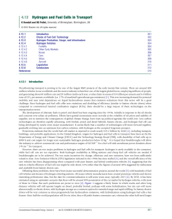 Hydrogen and Fuel Cells in Transport