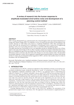 A Review of research into the human response to amplitude