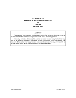 Enhanced Oil Recovery (EOR) using CO2