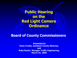 Ordinance Red Light Violations