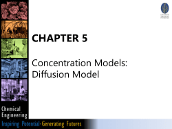 Diffusion Model &ndash; Gaussian Plume