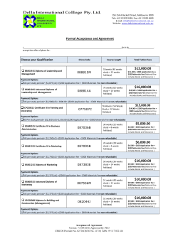 Della International College Pty. Ltd. Della International College Pty