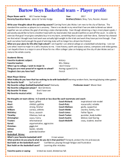 Bartow Boys Basketball team &ndash; Player profile