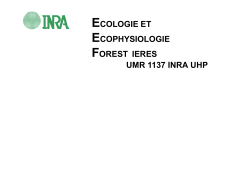 Soil respiration, Hesse forest Determination of d Ngao J., Epron D