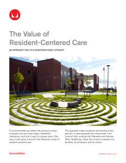 Solution Essay: The Value of Resident-Centered Care