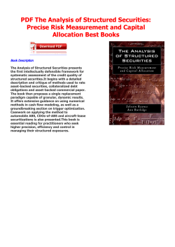 PDF The Analysis of Structured Securities: Precise