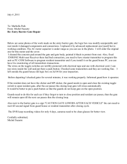 Entry Barrier Gate Repair