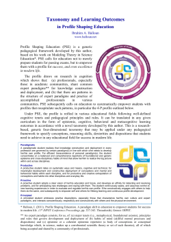 Taxonomy - Educational Research Center