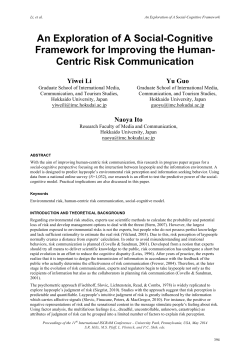 An Exploration of A Social-Cognitive Framework for