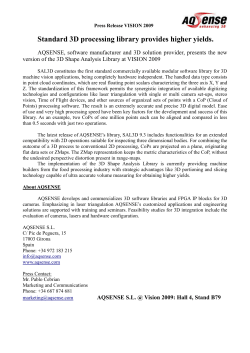 STANDARD 3D PROCESSING LIBRARY PROVIDES HIGHER