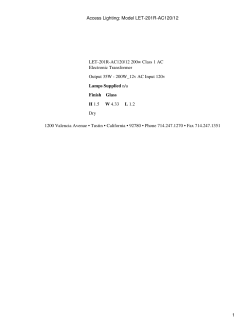 Access Lighting: Model LET-201R