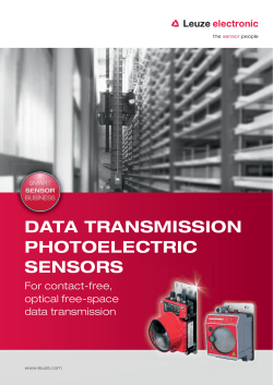 data transmission photoelectric sensors