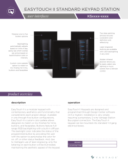 easytouch ii standard keypad station