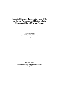 Impact of Elevated Temperature and [CO2]