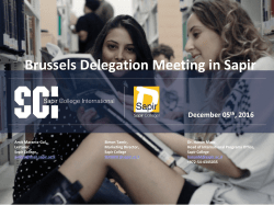 PowerPoint Template - Sapir International Programs