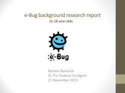 e-Bug background research report presentation