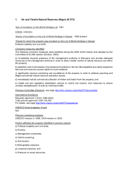 SOC - UNESCO World Heritage Centre