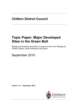 Major Developed Sites in the Green Belt