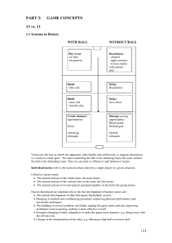 PART 3: GAME CONCEPTS 11 vs. 11