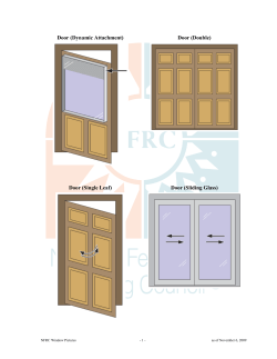 Door (Dynamic Attachment) Door (Double) Door (Single Leaf) Door