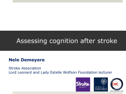 Assessing Cognition