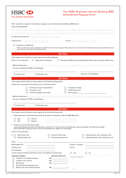 The HSBC Business Internet Banking (BIB