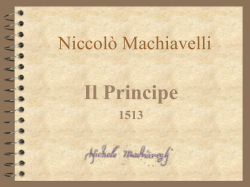 Machiavelli e Il Principe