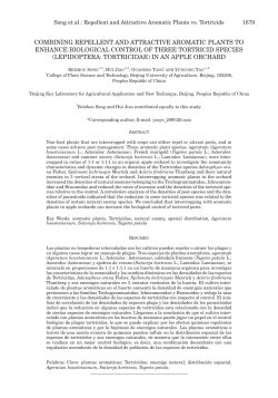 combining RePellenT And ATTRAcTiVe ARomATic PlAnTS To