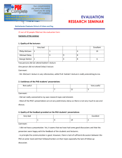 evaluation research seminar