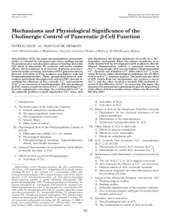 Mechanisms and Physiological Significance of the