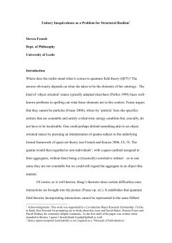 Unitary Inequivalence as a Problem for Structural Realism