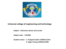 Universal collage of engineering and technology