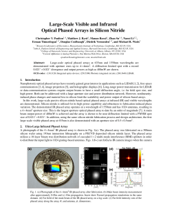 Large-Scale Visible and Infrared Optical Phased