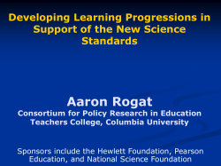 Presentation - Council of State Science Supervisors