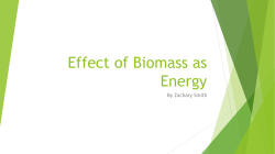 Effect of Biomass as Energy