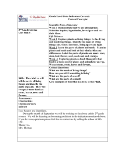 Science Unit Plans - Tri