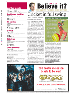 Cricket in full swing - Physics