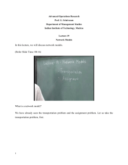 Advanced Operations Research
