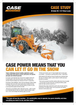 CASE POWER MEANS THAT YOU CAN LET IT GO IN THE SNOW